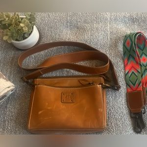 Genuine leather STS crossbody